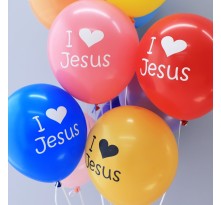 아이러브지저스풍선(100입) 여름성경학교 인쇄풍선