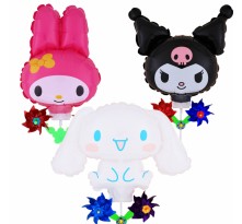 산리오 캐릭터 바람개비풍선 시나모롤 쿠로미 마이멜로디