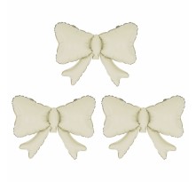 미니쉐잎 리본풍선 3개입 크림