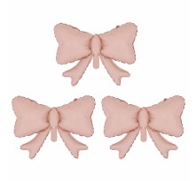 미니쉐잎 리본풍선 3개입 핑크