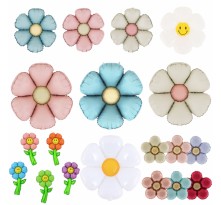 파스텔 데이지풍선 모음 은박꽃 풍선 생일파티