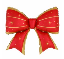 라지쉐잎 베이직리본 골드라인 레드