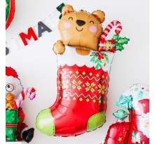 아나그램 라지쉐잎 곰돌이스타킹 크리스마스 은박풍선