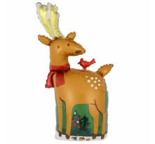 아나그램 라지쉐잎 모던레인디어 크리스마스 은박풍선